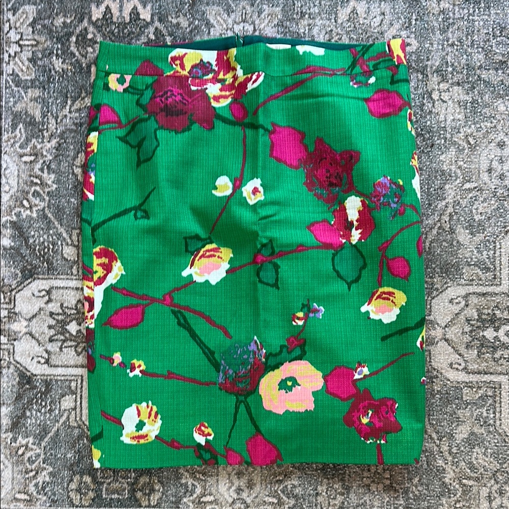 Floral Green Skirt